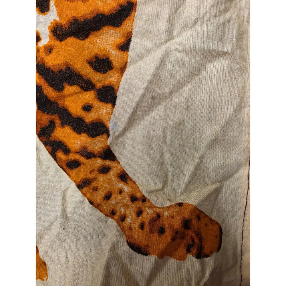 Super Java Guaranteed Wax Java Leopard Animal Print Fabric Panel A8918 Tan